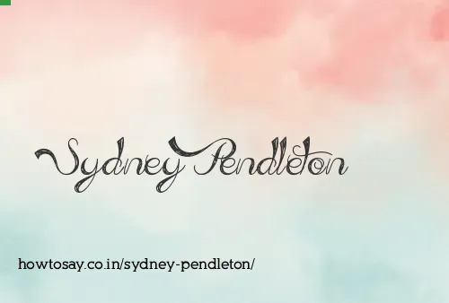 Sydney Pendleton