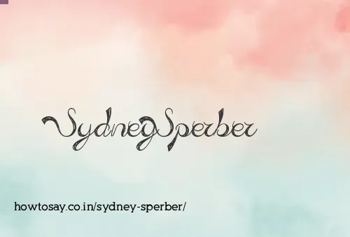 Sydney Sperber