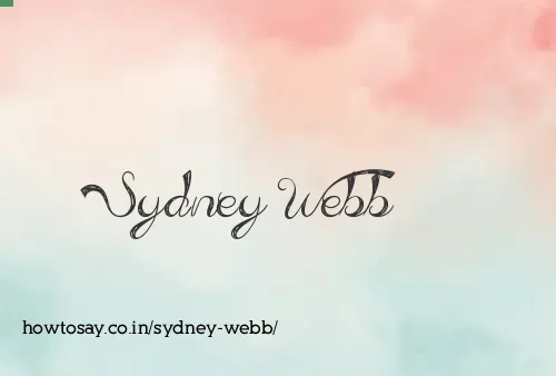 Sydney Webb