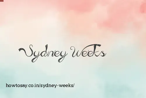 Sydney Weeks