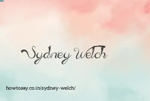Sydney Welch