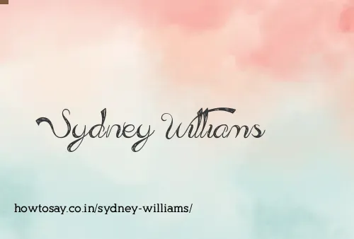 Sydney Williams