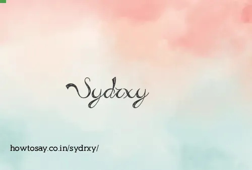Sydrxy