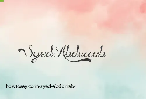 Syed Abdurrab