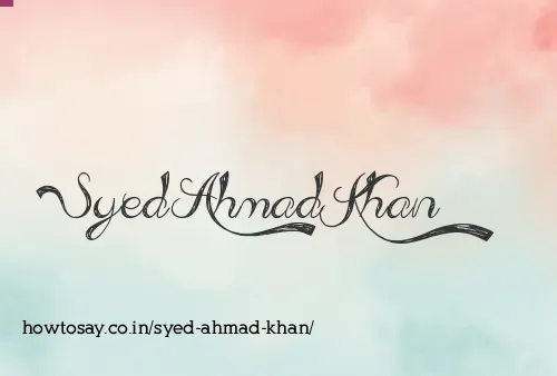 Syed Ahmad Khan