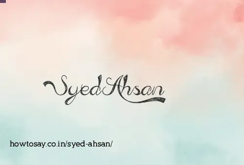 Syed Ahsan