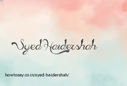 Syed Haidershah