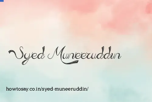 Syed Muneeruddin