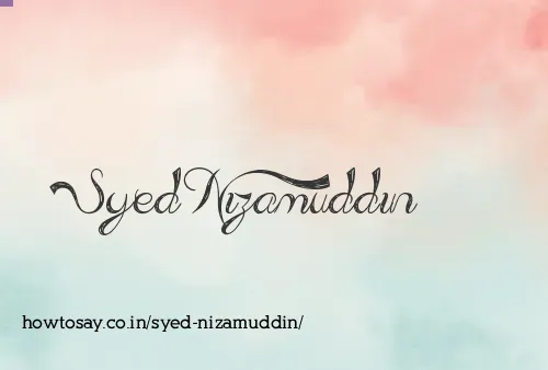 Syed Nizamuddin