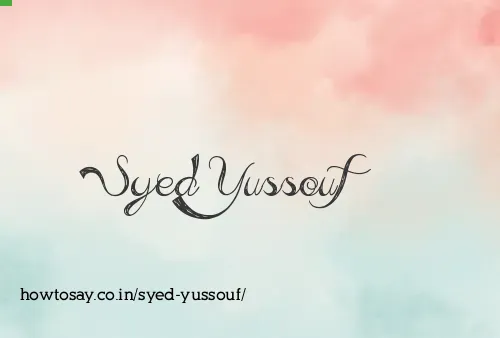 Syed Yussouf