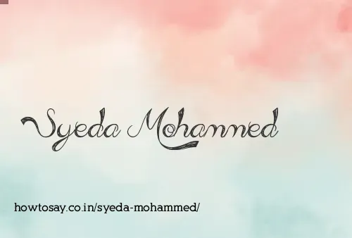 Syeda Mohammed