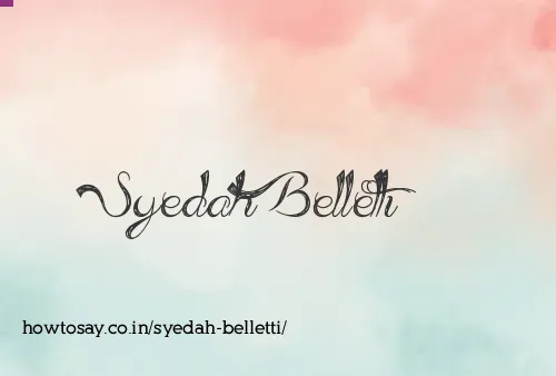 Syedah Belletti