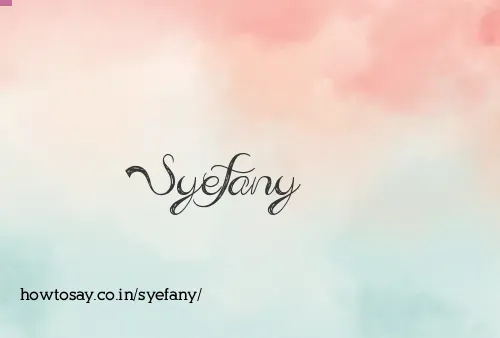 Syefany