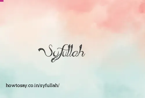 Syfullah