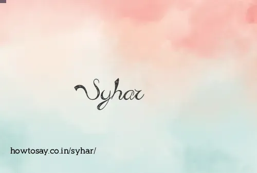 Syhar