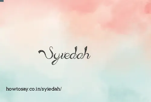 Syiedah