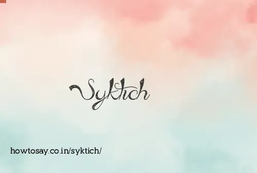 Syktich