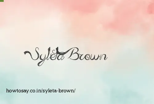 Syleta Brown