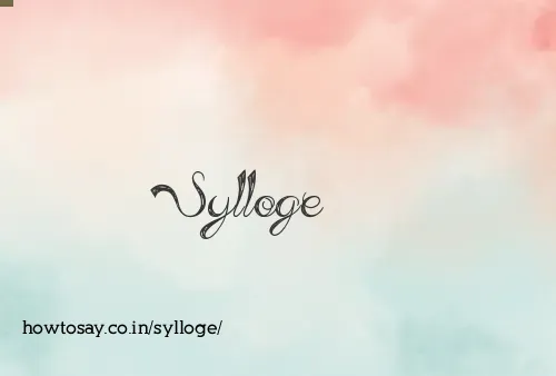 Sylloge
