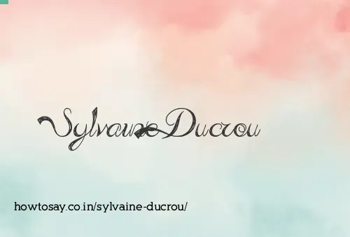 Sylvaine Ducrou