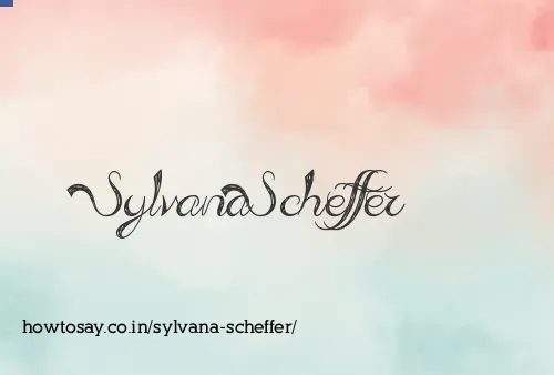 Sylvana Scheffer