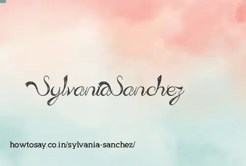Sylvania Sanchez