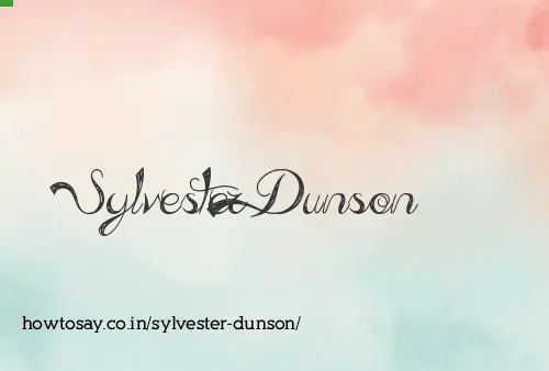 Sylvester Dunson