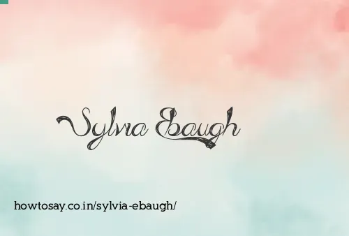 Sylvia Ebaugh