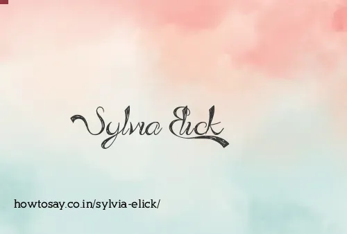 Sylvia Elick