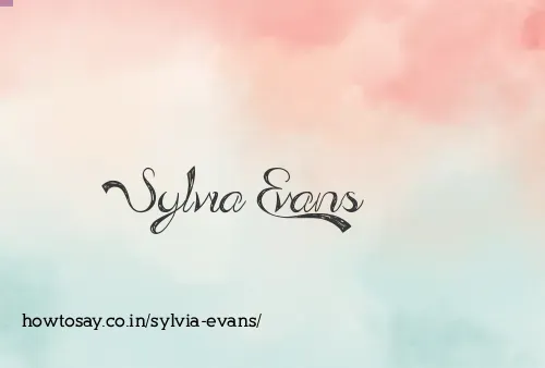 Sylvia Evans