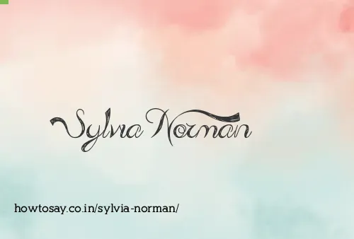 Sylvia Norman