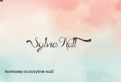 Sylvia Null