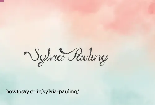 Sylvia Pauling
