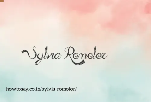Sylvia Romolor