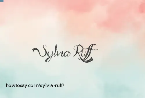 Sylvia Ruff