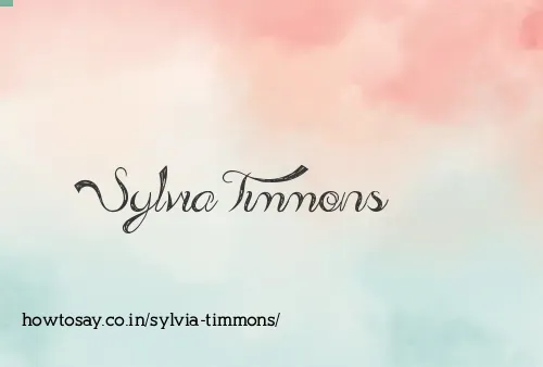 Sylvia Timmons