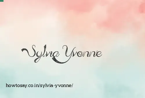 Sylvia Yvonne