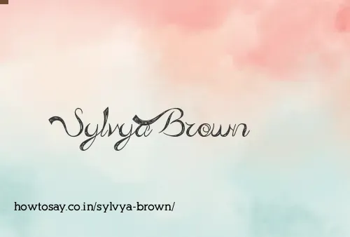 Sylvya Brown