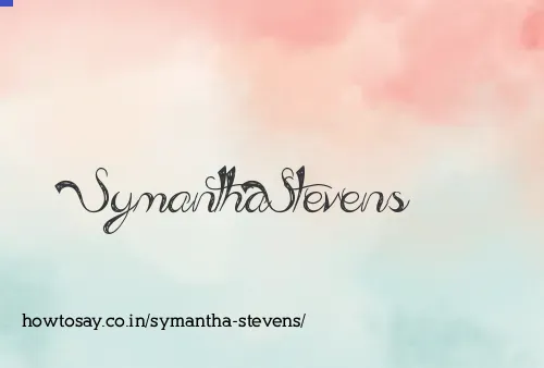 Symantha Stevens