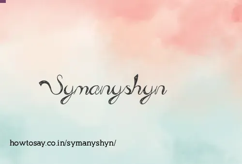 Symanyshyn