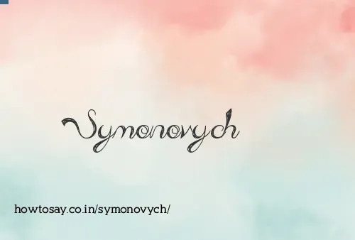 Symonovych