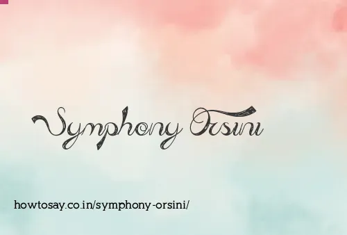 Symphony Orsini