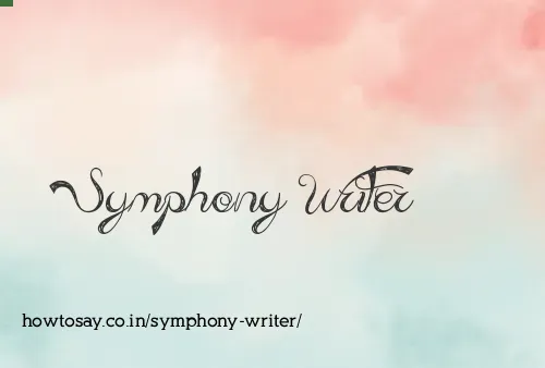 Symphony Writer