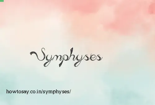 Symphyses