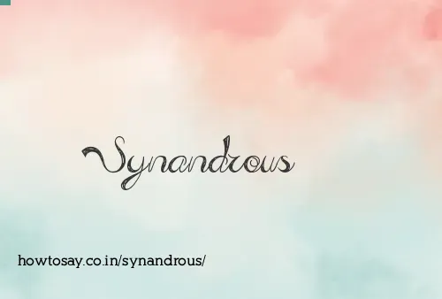 Synandrous