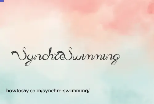 Synchro Swimming