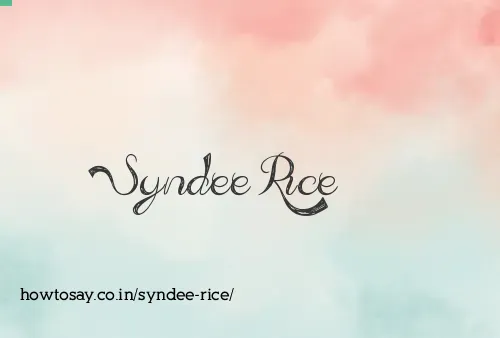 Syndee Rice