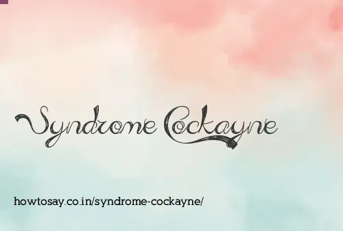 Syndrome Cockayne