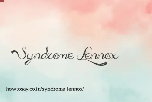 Syndrome Lennox