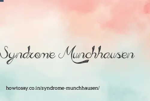 Syndrome Munchhausen